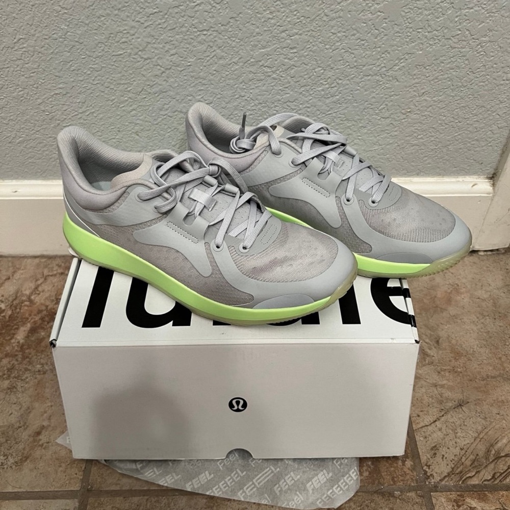 Lululemon Athletica Gray and Green Athletic Shoes with Performance Design